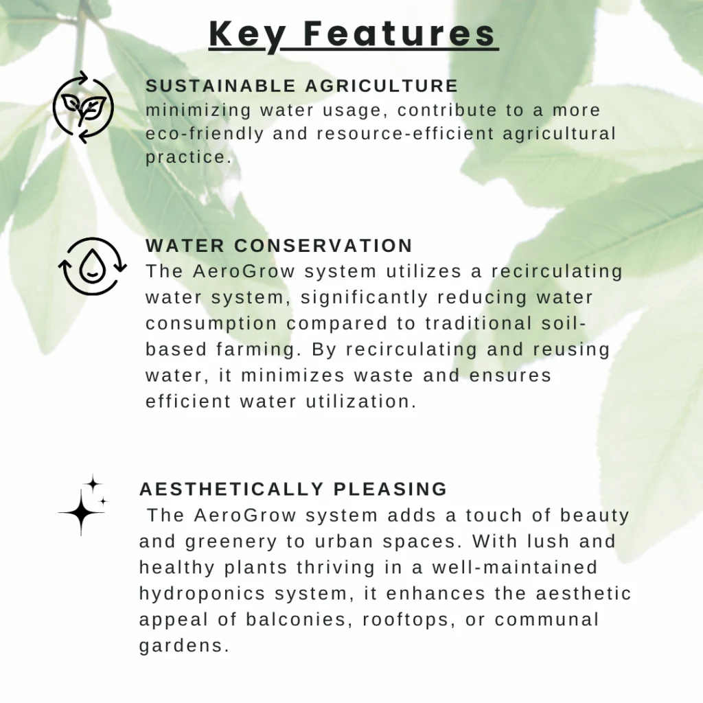 AeroGrow Aeroponics Singapore System product details